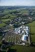 Hay festival aerial shot