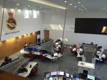 inside HM coastguard fareham office