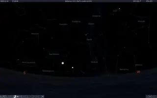 Stellarium venus and jupiter
