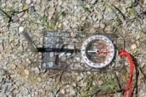 compass on the ground
