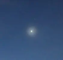 Venus at dawn in cirrus